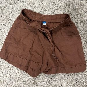 linen tie shorts // size xs